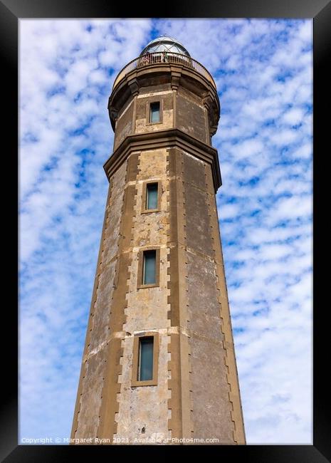 Capelinhos Lighthouse Framed Print by Margaret Ryan