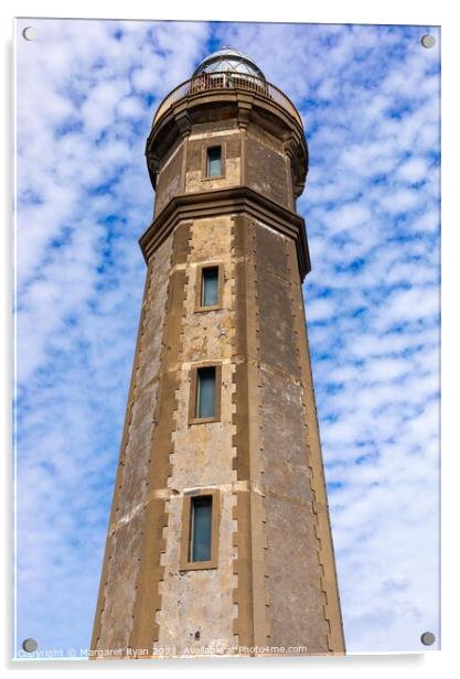 Capelinhos Lighthouse Acrylic by Margaret Ryan