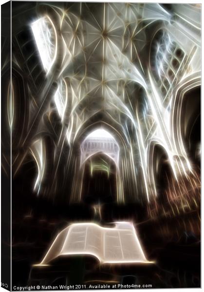 Ghost book Canvas Print by Nathan Wright