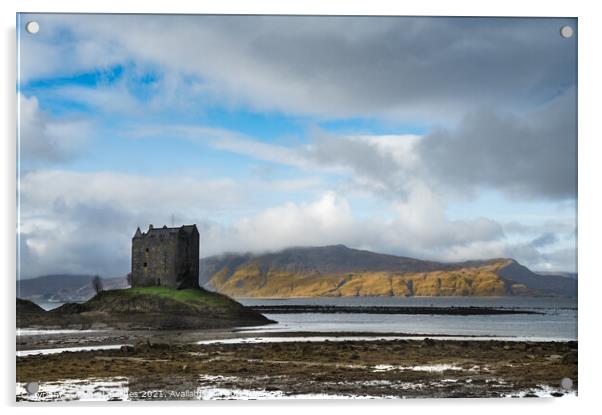 Castle Stalker Acrylic by Lrd Robert Barnes