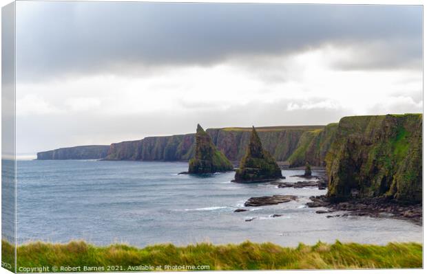 The Beautiful  Stacks of Duncansby Canvas Print by Lrd Robert Barnes