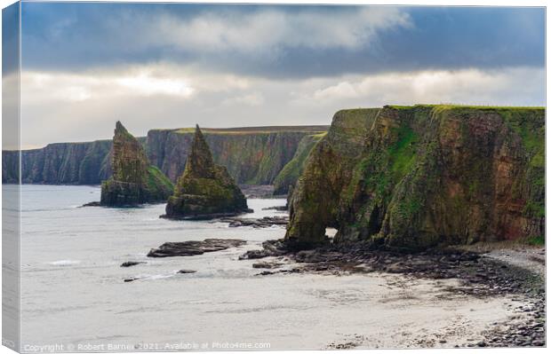 The Stacks of Duncansby Canvas Print by Lrd Robert Barnes