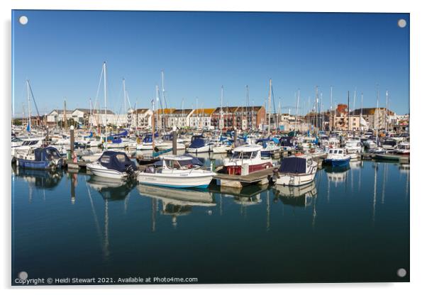 Weymouth Harbour, Weymouth Acrylic by Heidi Stewart