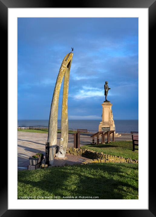 The Captain Cook monument and whalebone arch. Framed Mounted Print by Chris North