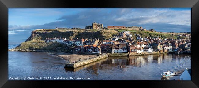 Whitby early light. Framed Print by Chris North