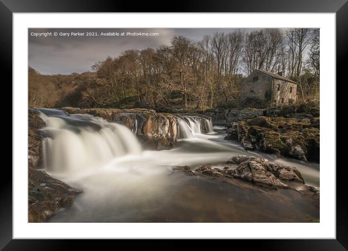 Cenarth Falls, Camarthenshire, Wales Framed Mounted Print by Gary Parker