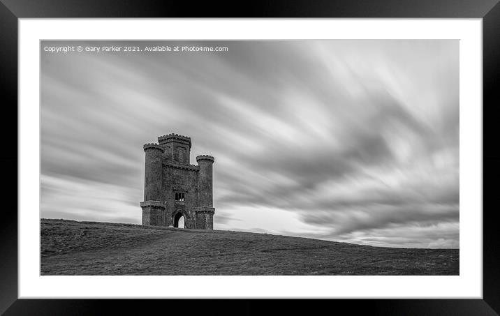 Paxton's Tower in Black & White Framed Mounted Print by Gary Parker