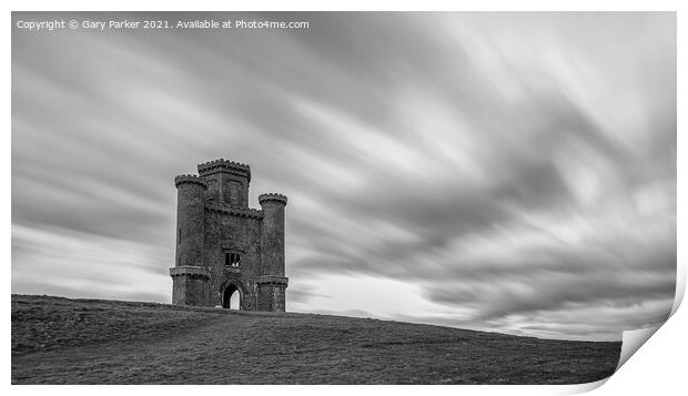 Paxton's Tower in Black & White Print by Gary Parker
