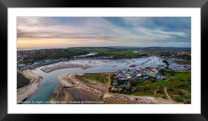 Bembridge Harbour Isle Of Wight Framed Mounted Print by Wight Landscapes