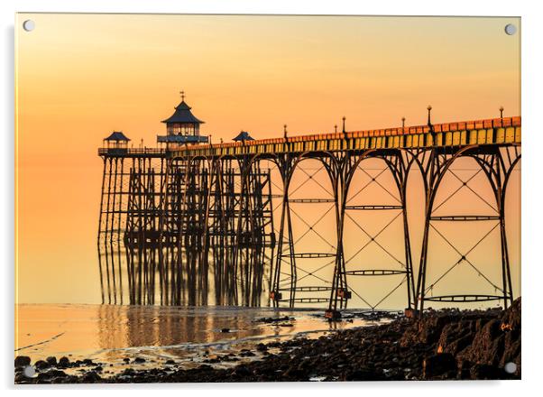 Clevedon Pier Acrylic by Rory Hailes