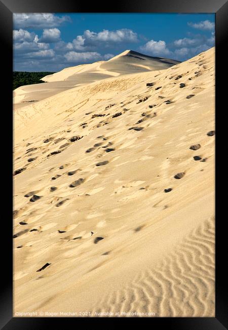 The Enveloping Dune Framed Print by Roger Mechan
