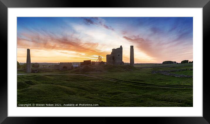 Majestic Sunset at Magpie Mine Framed Mounted Print by Steven Nokes