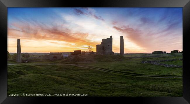 Majestic Sunset at Magpie Mine Framed Print by Steven Nokes