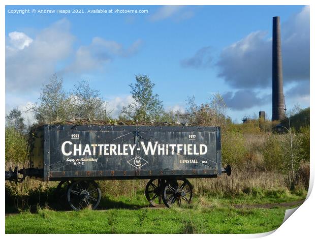 Coal mining rail truck at Chattereley Whitfield Ru Print by Andrew Heaps