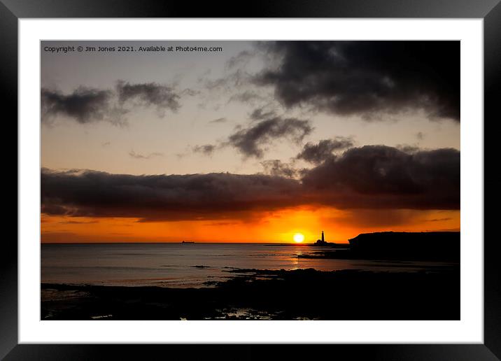 New Year's Day sunrise Framed Mounted Print by Jim Jones
