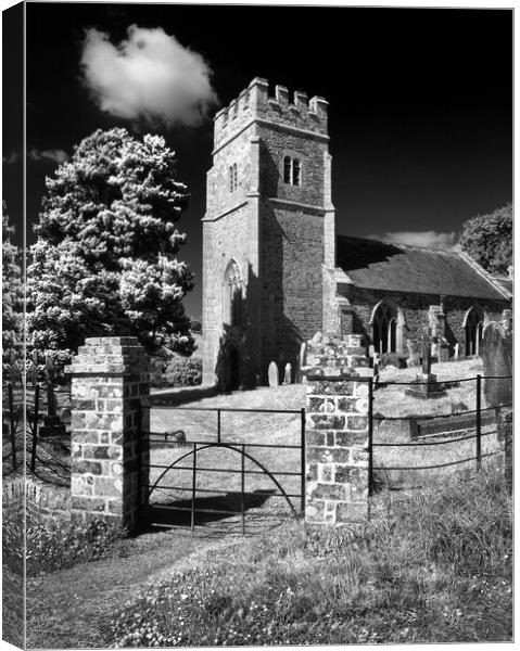 All Saints Church, Eggesford Canvas Print by Darren Galpin