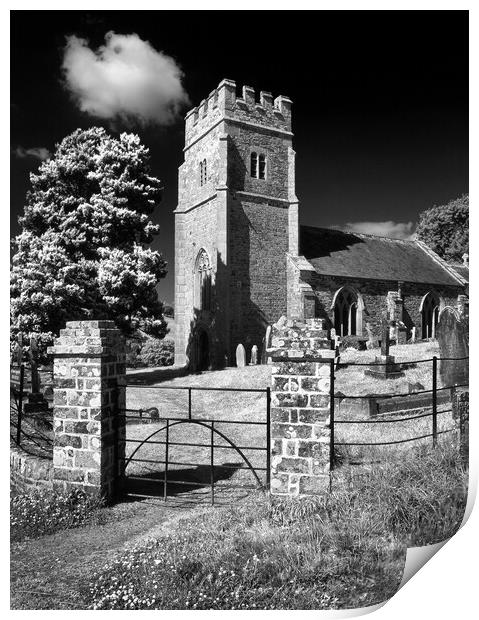 All Saints Church, Eggesford Print by Darren Galpin