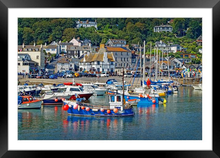 Lyme Regis Harbour & Cobb Arms Framed Mounted Print by Darren Galpin