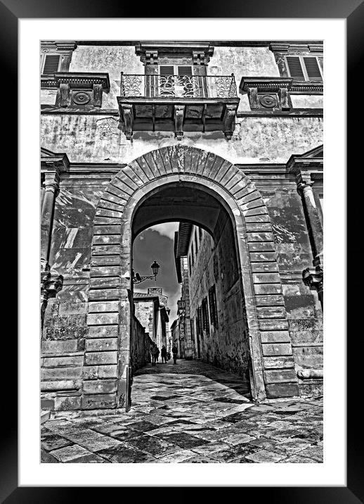 Archway to Colle di Val d'Elsa Framed Mounted Print by Joyce Storey