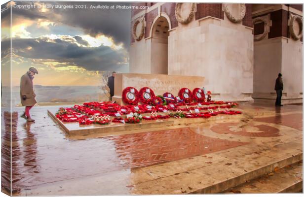 Echoes of Bravery: Thiepval's War Remembrance Canvas Print by Holly Burgess