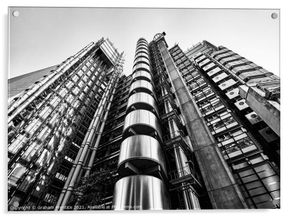 Lloyds Building, London Acrylic by Graham Prentice
