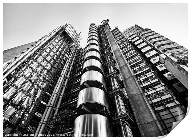 Lloyds Building, London Print by Graham Prentice
