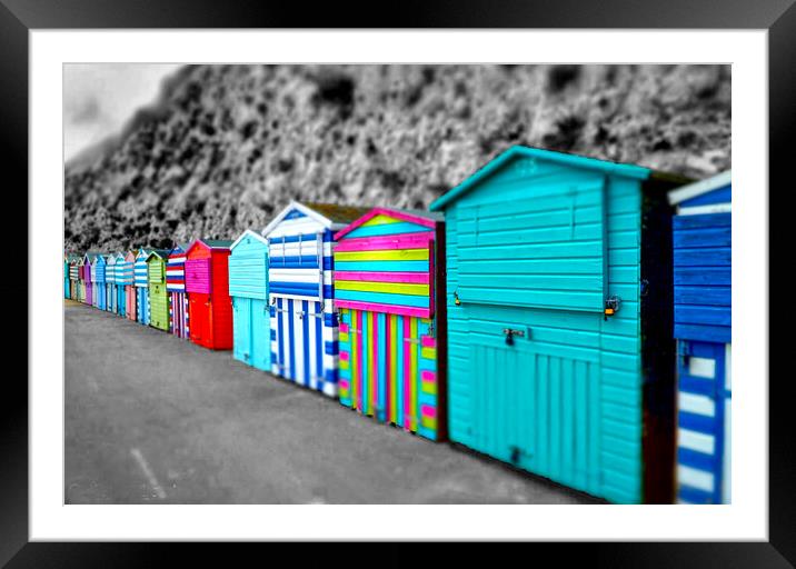 Broadstairs Beach Huts Framed Mounted Print by Alison Chambers