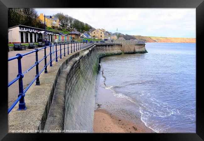 Filey seafront, Yorkshire, UK Framed Print by john hill