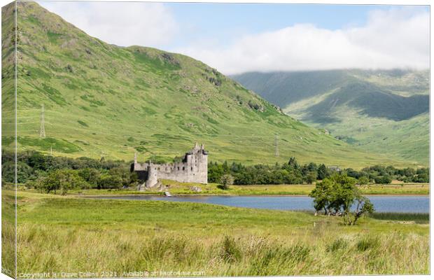 Kilchurn Castle on the edge of Loch Awe, Argyll And Bute, Scotland Canvas Print by Dave Collins