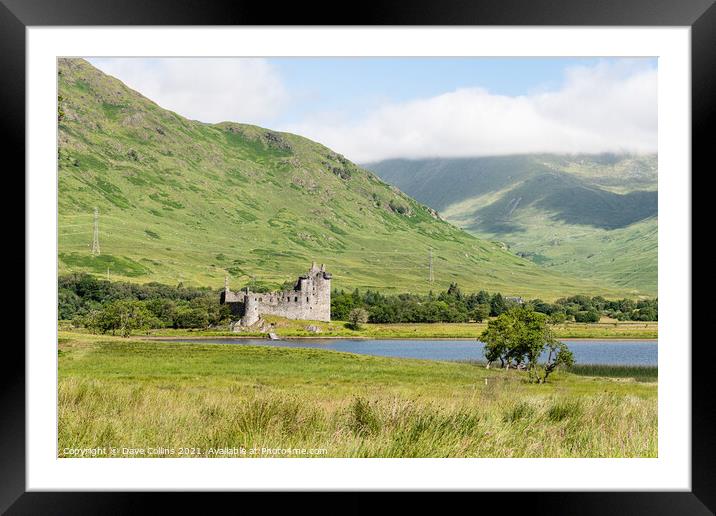 Kilchurn Castle on the edge of Loch Awe, Argyll And Bute, Scotland Framed Mounted Print by Dave Collins
