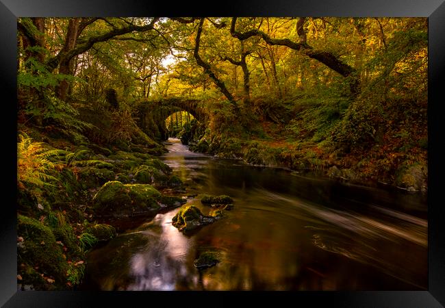 Penmachno, Roman Bridge Framed Print by Sandra Kepkowska