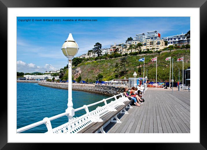 Princess pier Torquay Framed Mounted Print by Kevin Britland