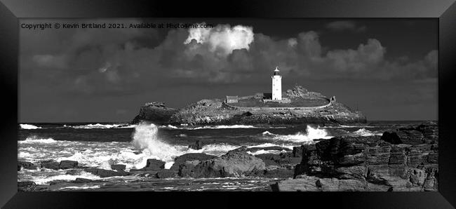 Godrevy Lighthouse Framed Print by Kevin Britland