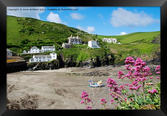 port isaac cornwall Framed Print by Kevin Britland