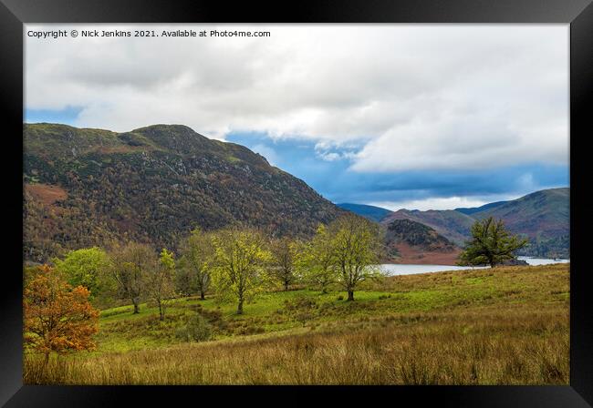 Autumn View towards Ullswater Lake District  Framed Print by Nick Jenkins