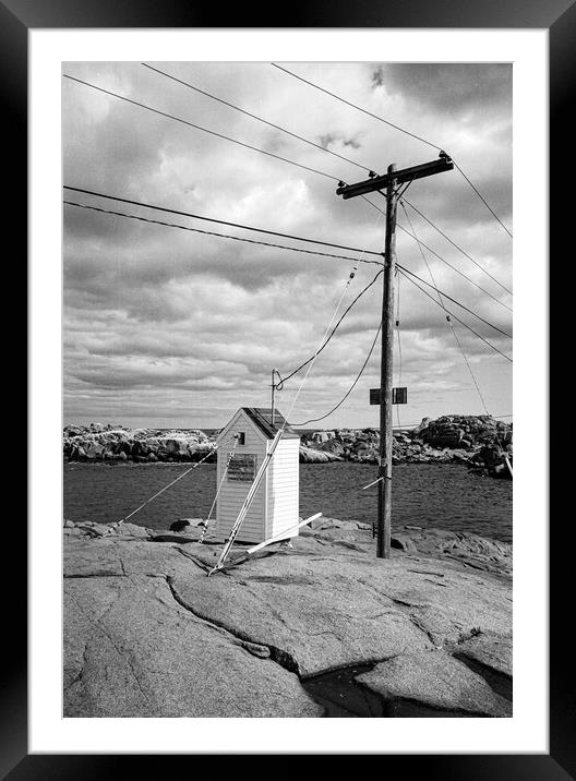 Power lines Framed Mounted Print by Gerry Walden LRPS