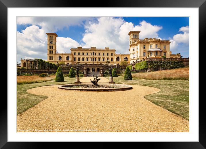 Osborne House Isle of Wight Framed Mounted Print by Roger Mechan