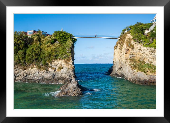 Towan Island in Newquay Framed Mounted Print by Tony Twyman