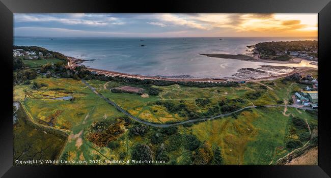 St Helens Duver Framed Print by Wight Landscapes