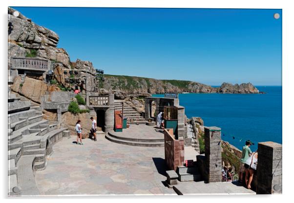 The Minack Theatre Cornwall Acrylic by Kevin Britland