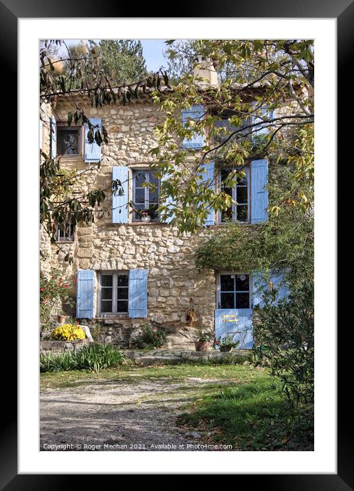 Charm of Provence Framed Mounted Print by Roger Mechan