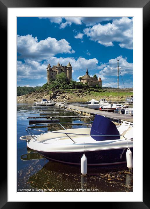 Towers of Reflection Framed Mounted Print by Roger Mechan