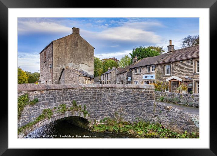 Castleton Village, Derbyshire Framed Mounted Print by Jim Monk