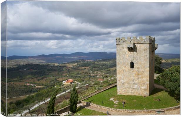 Pinhel castle tower in Portugal Canvas Print by Luis Pina