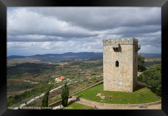 Pinhel castle tower in Portugal Framed Print by Luis Pina