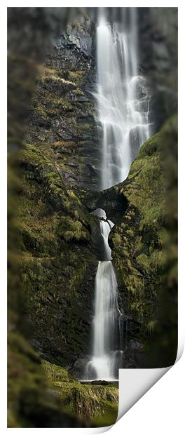 Pistyll Rhaeadr Print by Wayne Molyneux