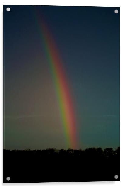 Rainbow and cloud Acrylic by Simon Johnson