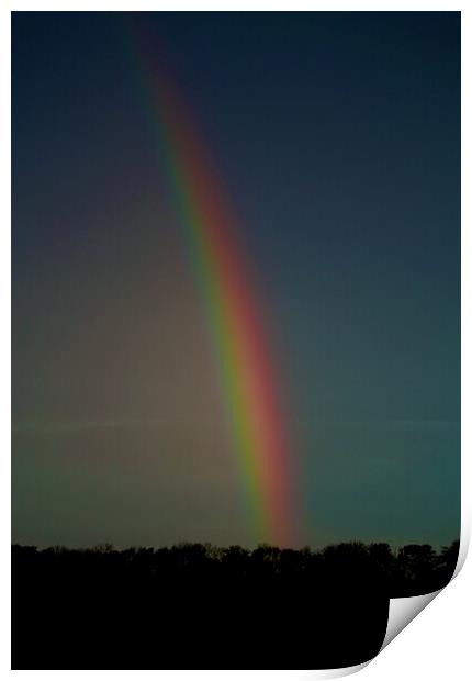 Rainbow and cloud Print by Simon Johnson