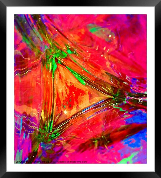 Colourful Abstract Framed Mounted Print by Stephanie Moore