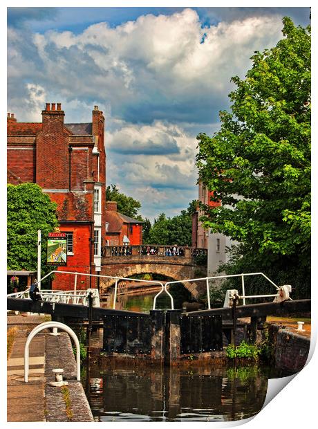 Kennet and Avon Canal, Newbury Print by Joyce Storey